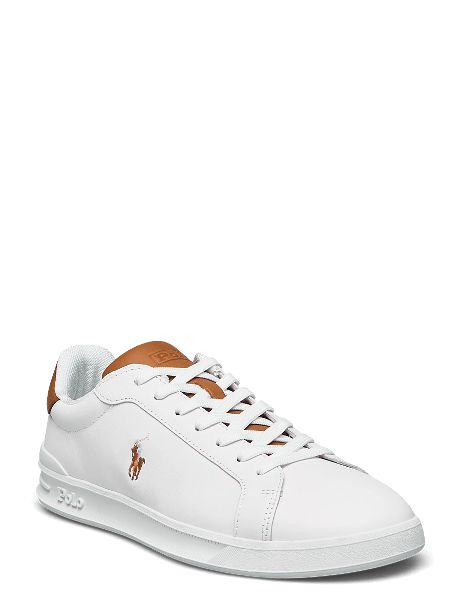 Polo Ralph Lauren - Heritage Court II Leather Sneaker - low-top sneaker - white/tan - 0