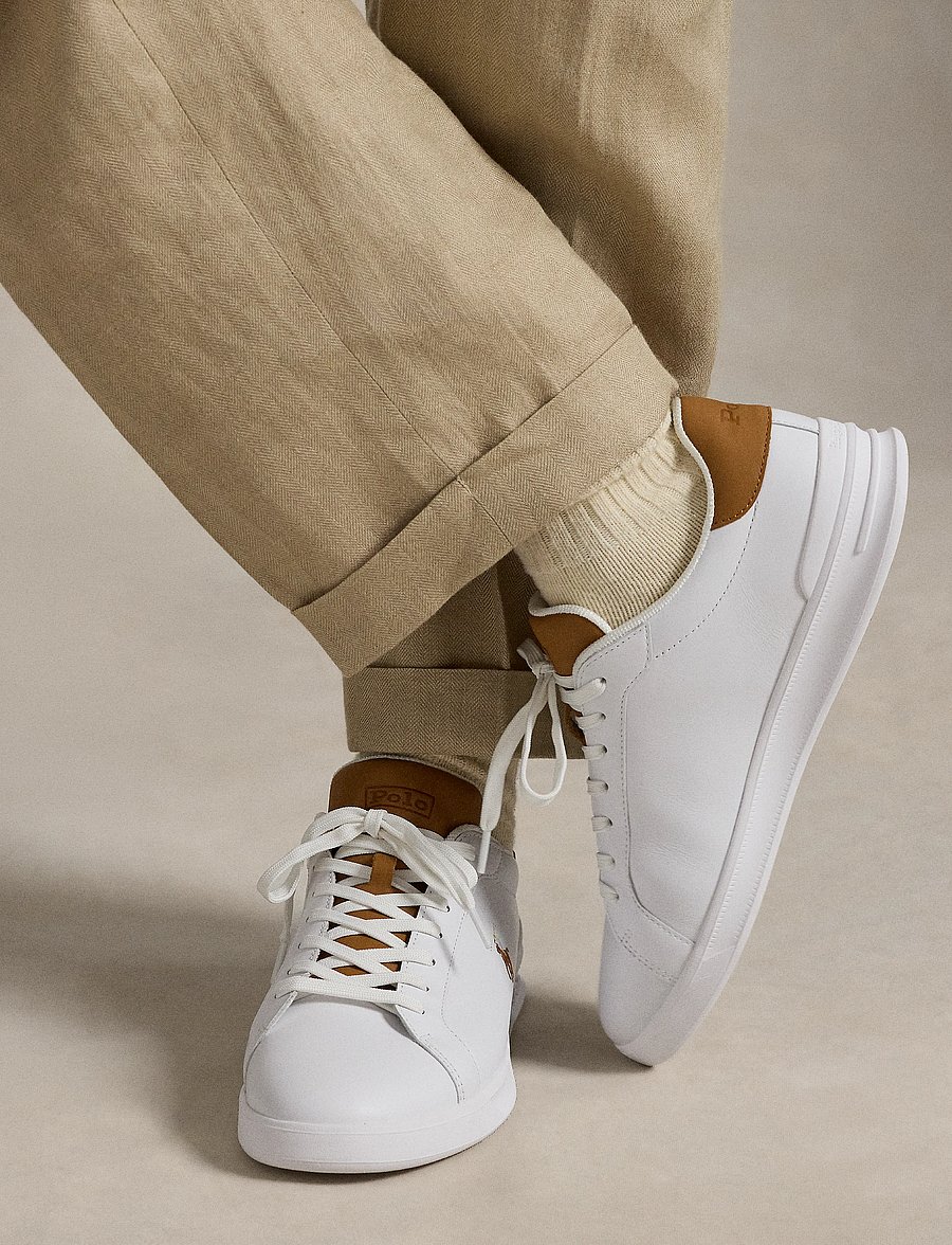 Polo Ralph Lauren - LEATHER-HRT CT II-SK-ATH - ferming - white/tan - 5
