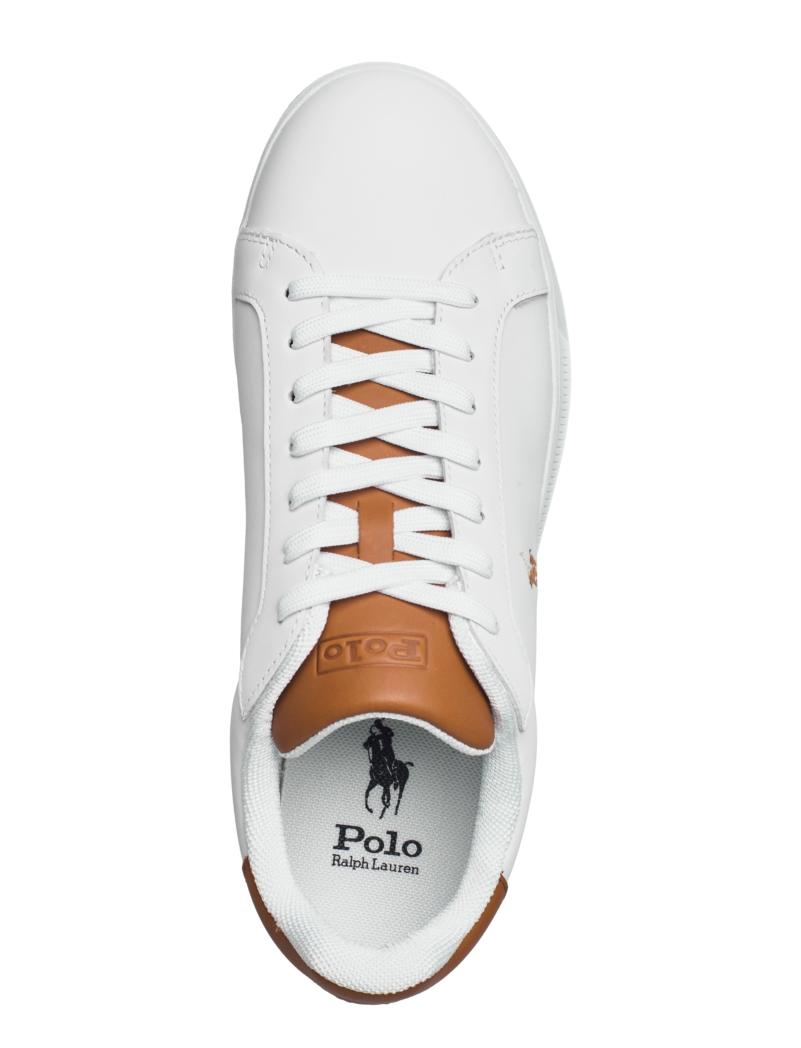 Polo Ralph Lauren - LEATHER-HRT CT II-SK-ATH - ferming - white/tan - 3