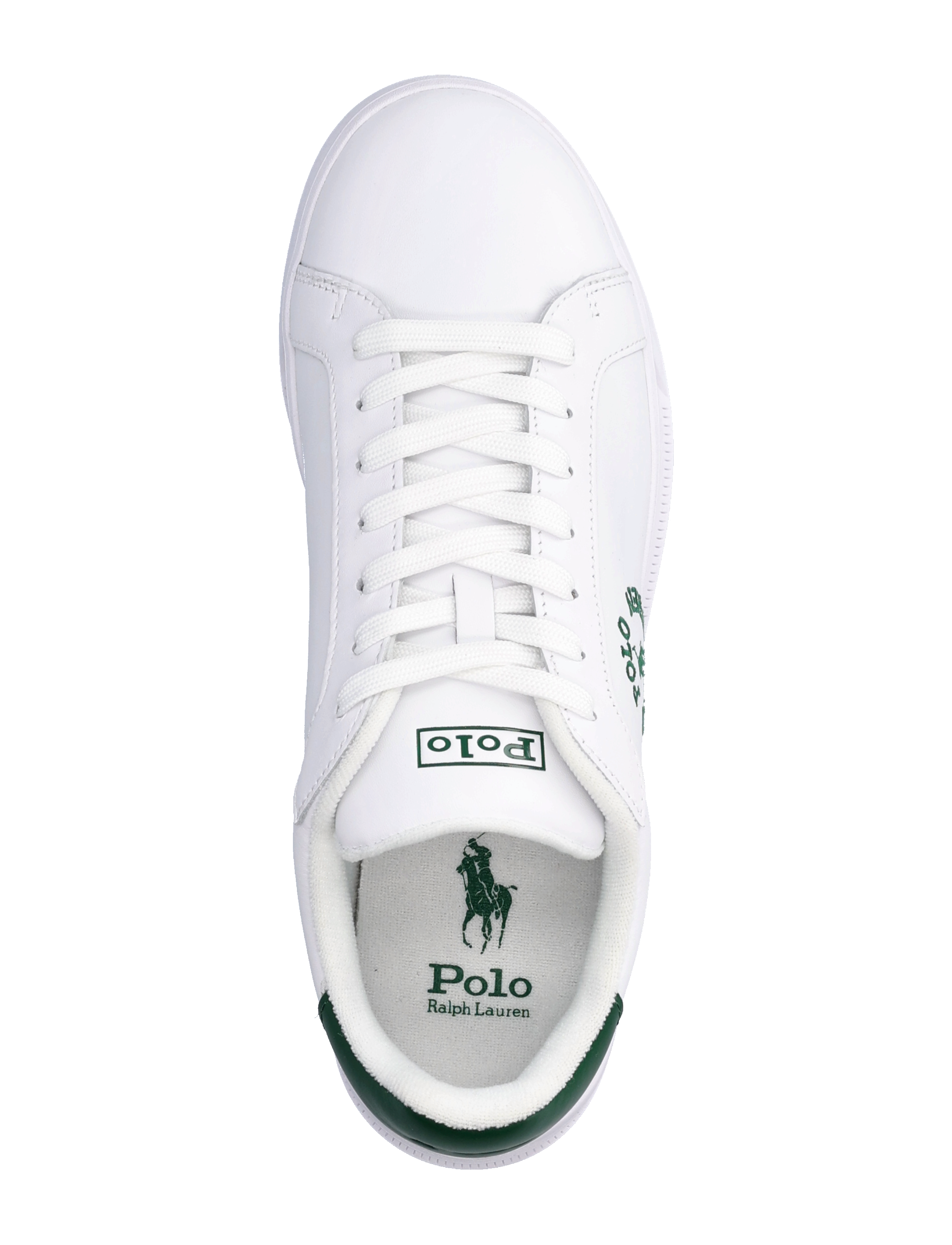 Polo Ralph Lauren - LEATHER-HRT CRT CL-SK-HTL - white/new forest - 3