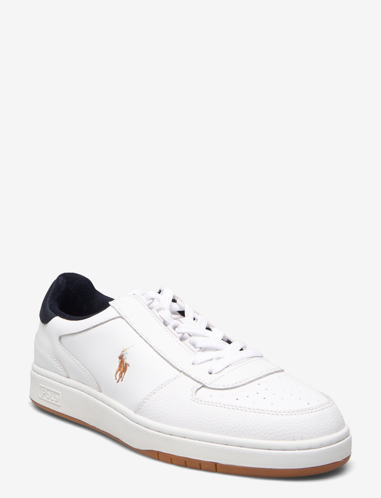 Polo Ralph Lauren - Court Leather Low-Top Sneaker - white/navy - 0