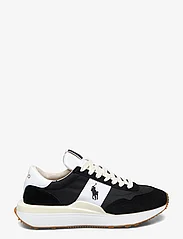 Polo Ralph Lauren - Train 89 Suede & Oxford Sneaker - ar pazeminātu potītes daļu - black/white - 1