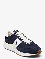 Polo Ralph Lauren - Train 89 Suede & Oxford Sneaker - ar pazeminātu potītes daļu - hunter navy/white - 0