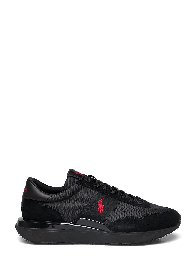 Polo Ralph Lauren - Train 89 Suede & Oxford Sneaker - niedriger schnitt - triple black/red - 2