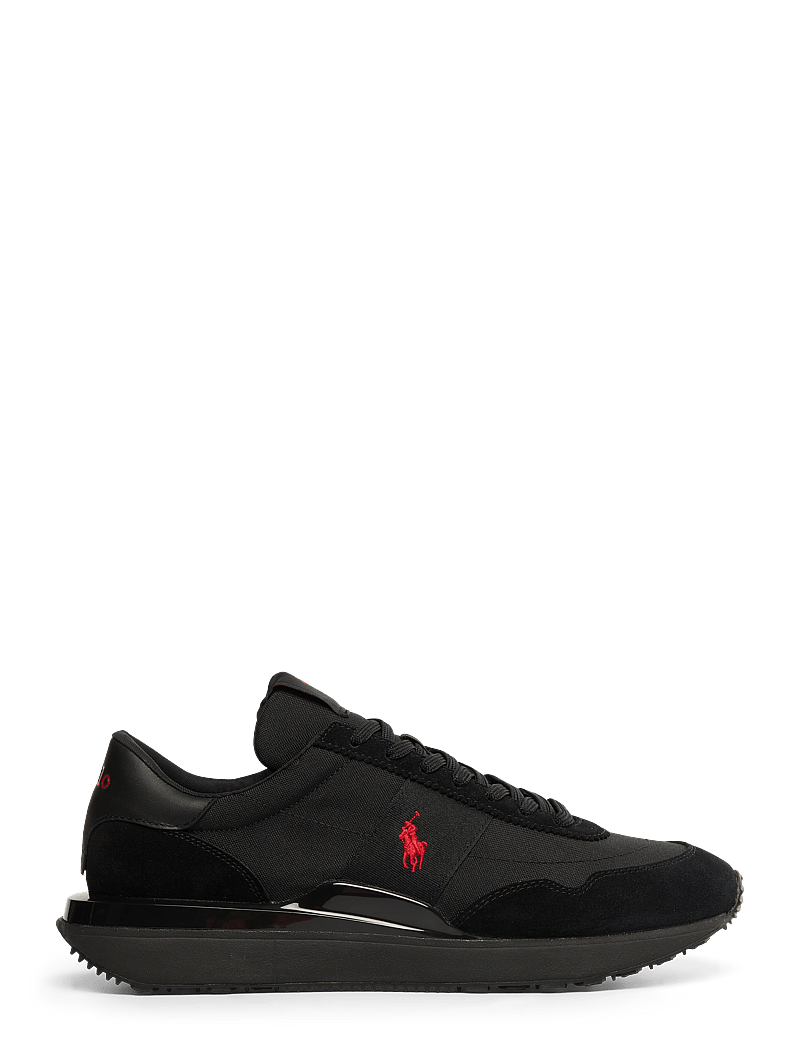Polo Ralph Lauren - Train 89 Suede & Oxford Sneaker - niedriger schnitt - triple black/red - 1