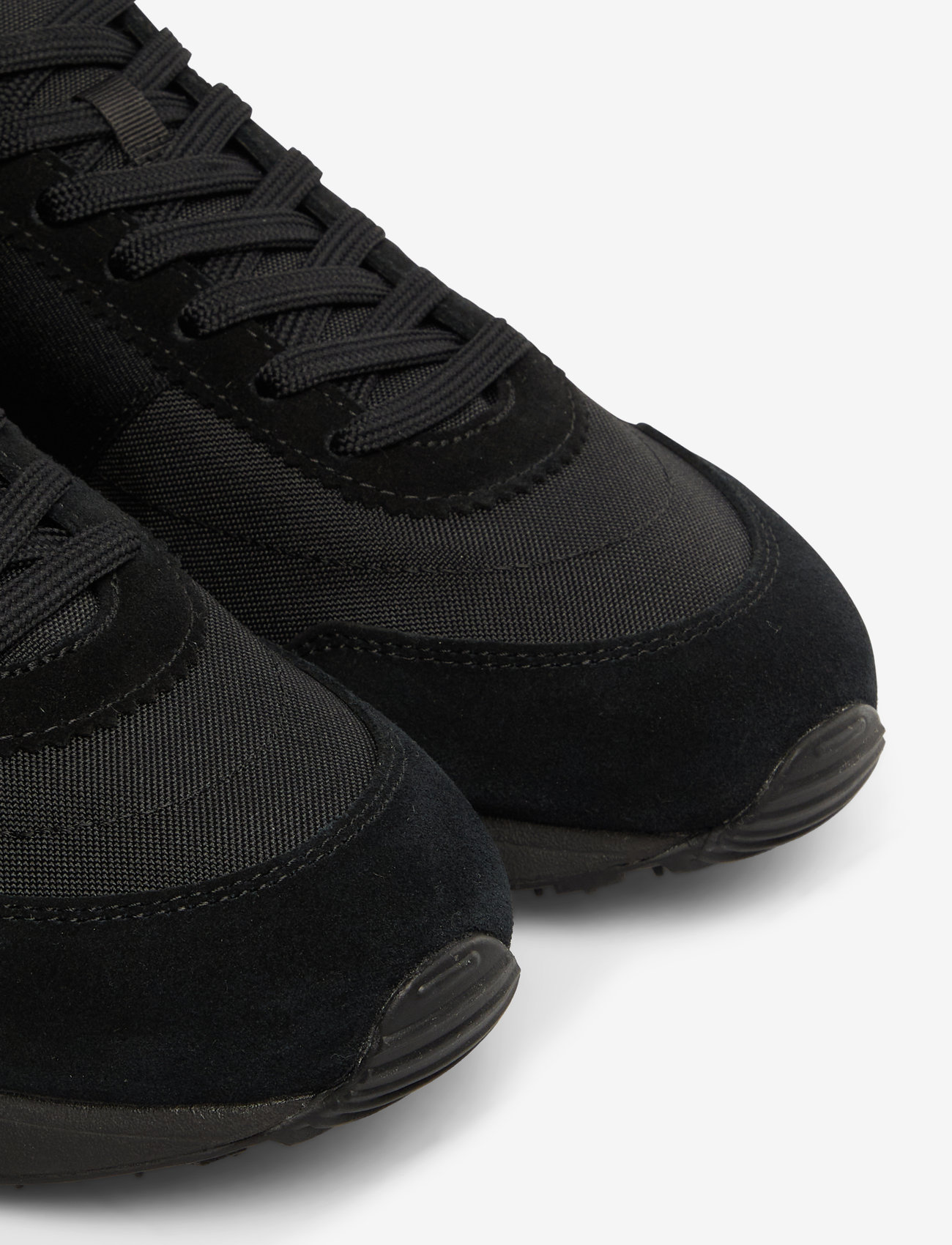 Polo Ralph Lauren - Train 89 Suede & Oxford Sneaker - tennised - triple black/red - 4