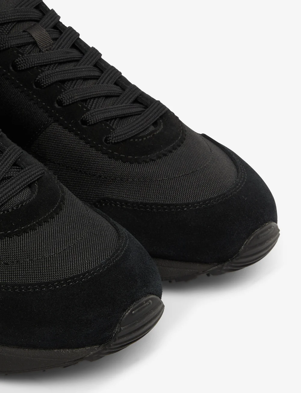 Polo Ralph Lauren - Train 89 Suede & Oxford Sneaker - låga sneakers - triple black/red - 4
