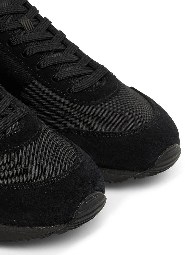 Polo Ralph Lauren - Train 89 Suede & Oxford Sneaker - niedriger schnitt - triple black/red - 4