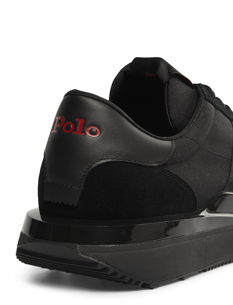 Polo Ralph Lauren - Train 89 Suede & Oxford Sneaker - niedriger schnitt - triple black/red - 5