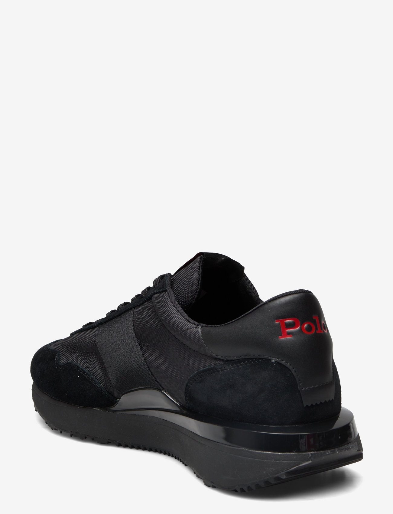 Polo Ralph Lauren - Train 89 Suede & Oxford Sneaker - low tops - triple black/red - 3