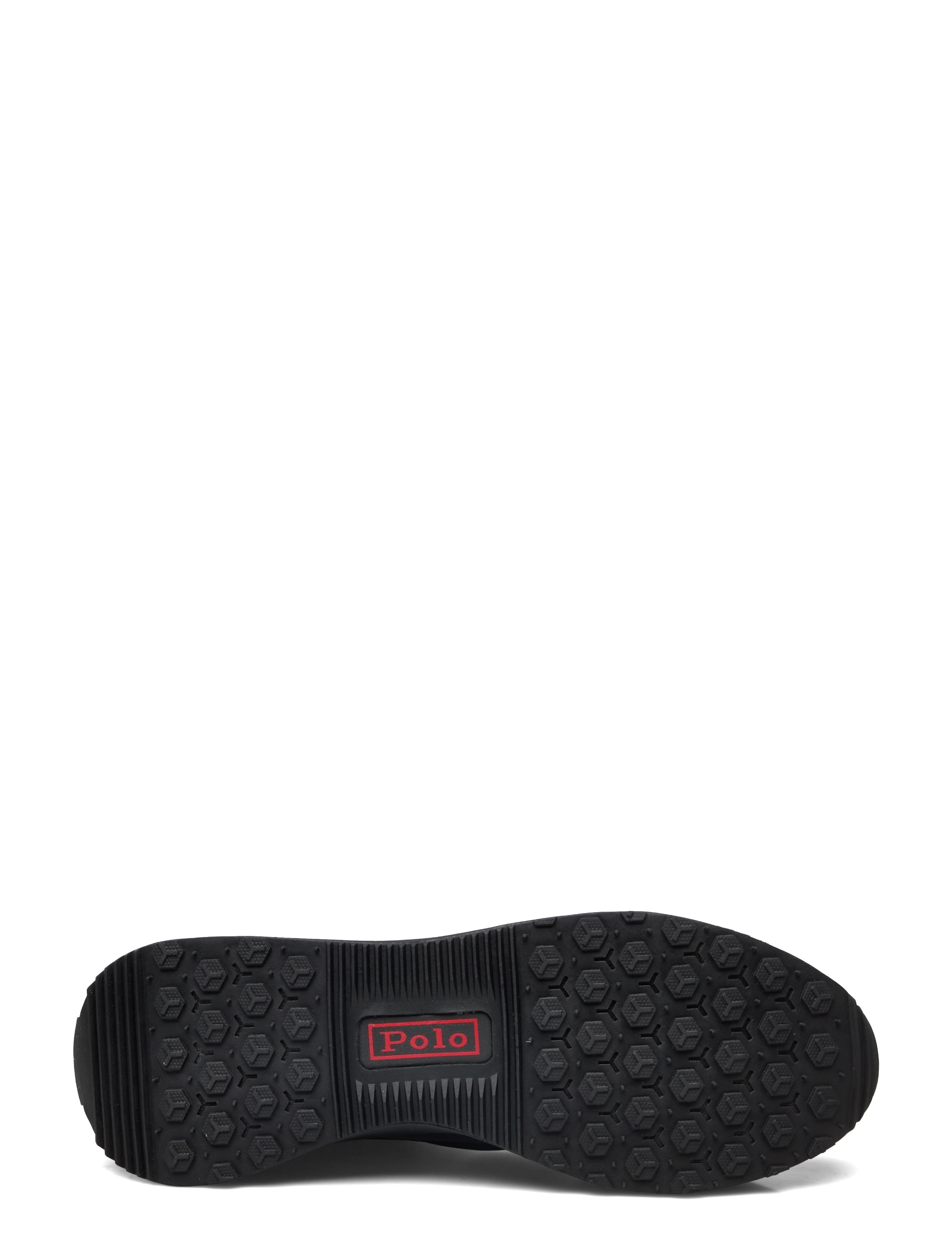 Polo Ralph Lauren - Train 89 Suede & Oxford Sneaker - niedriger schnitt - triple black/red - 5
