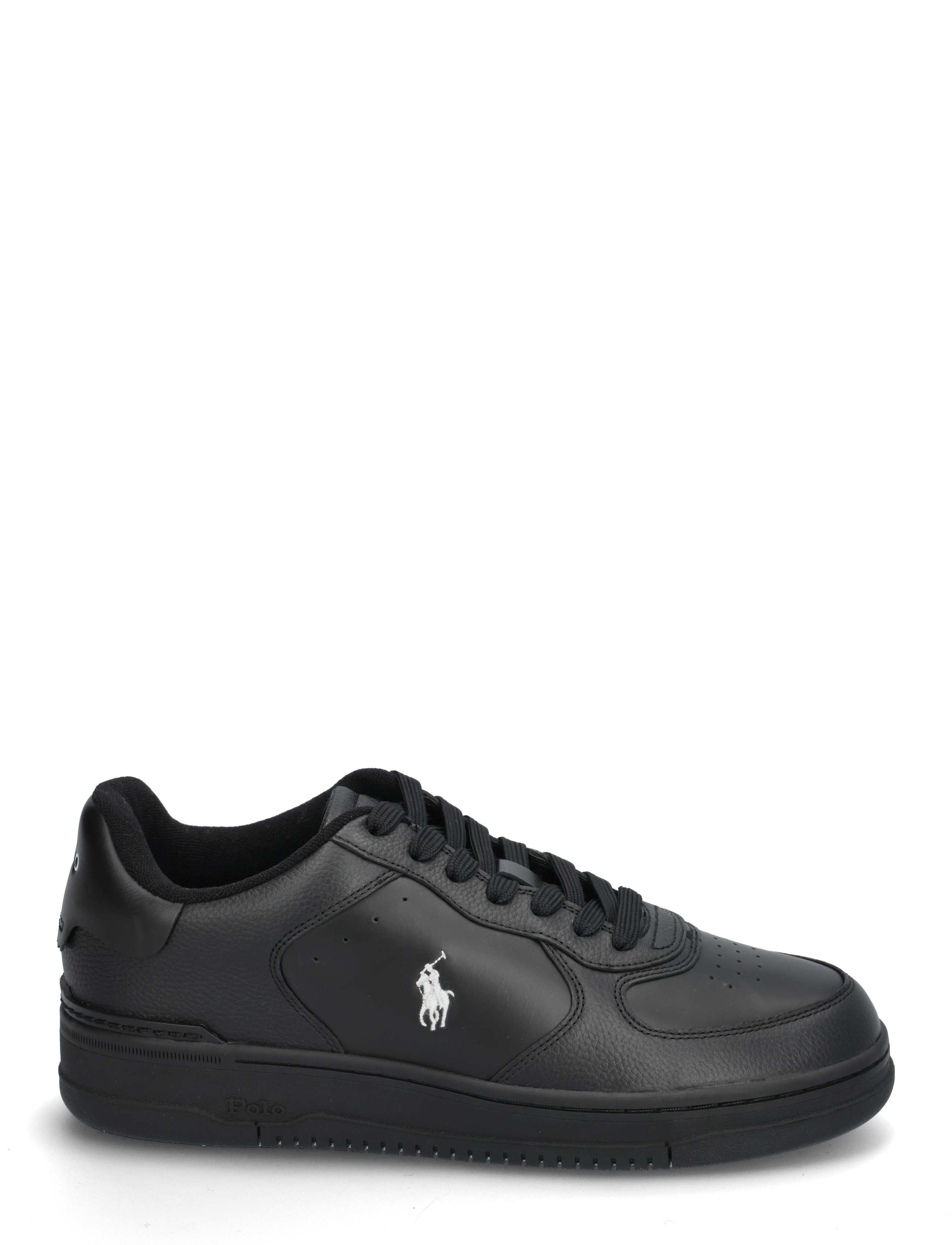 Polo Ralph Lauren - Masters Court Leather Sneaker - lave sneakers - black/black/white - 1