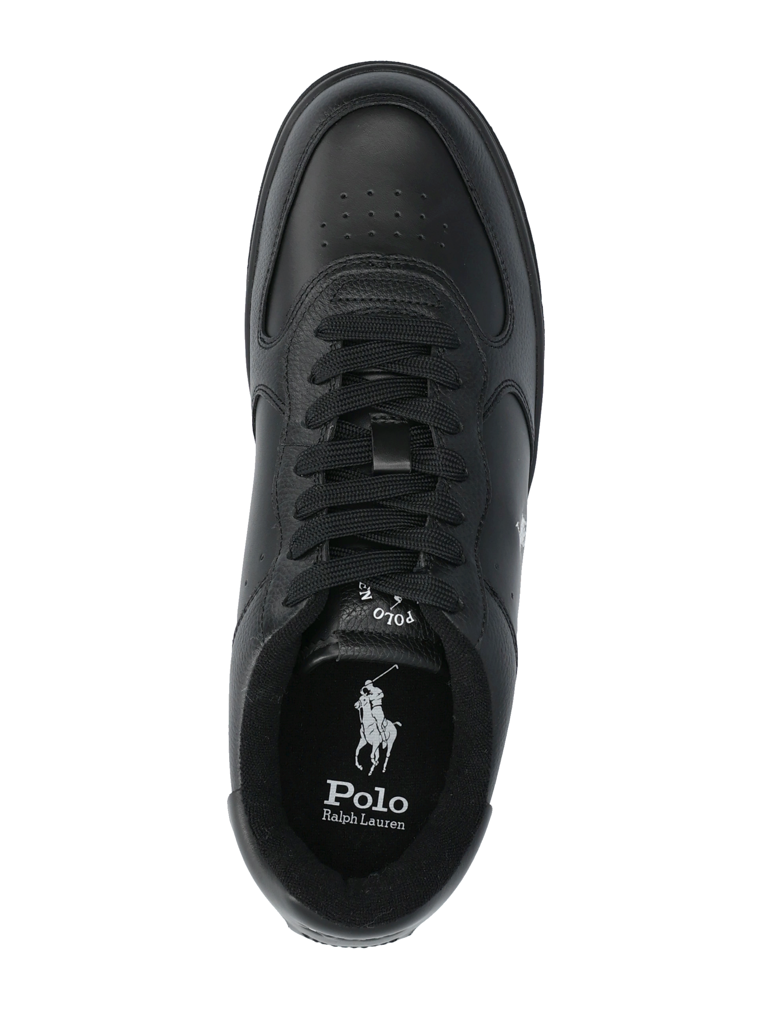 Polo Ralph Lauren - Masters Court Leather Sneaker - lave sneakers - black/black/white - 3