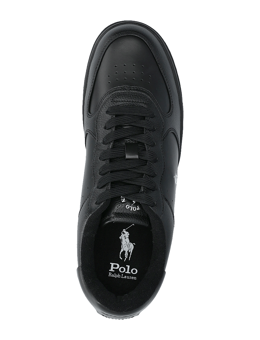 Polo Ralph Lauren - SMOOTH/GRNY LTH-MASTERS CRT-SK-LTL - low-top sneaker - black/black/white - 3