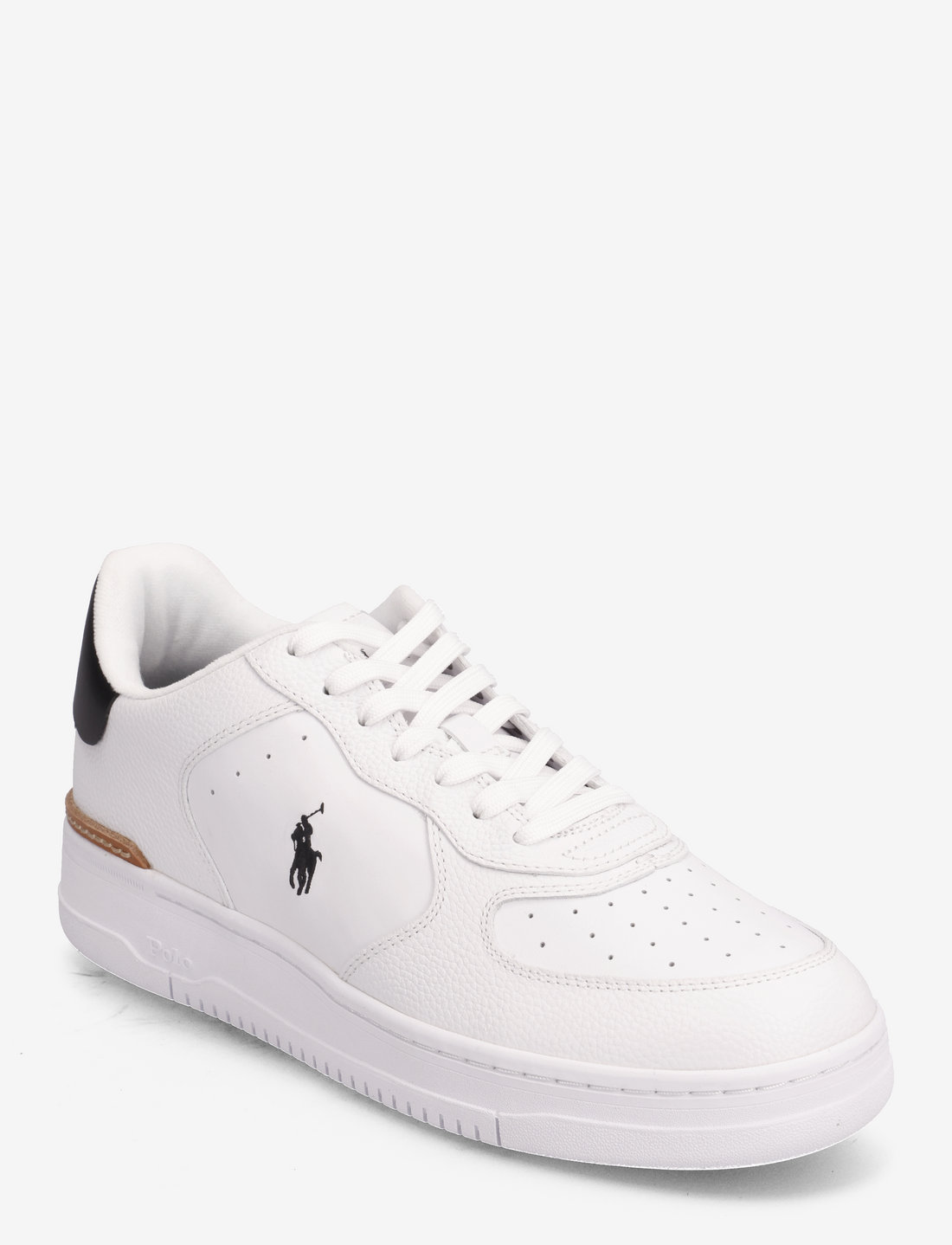 White leather polo shoes hotsell