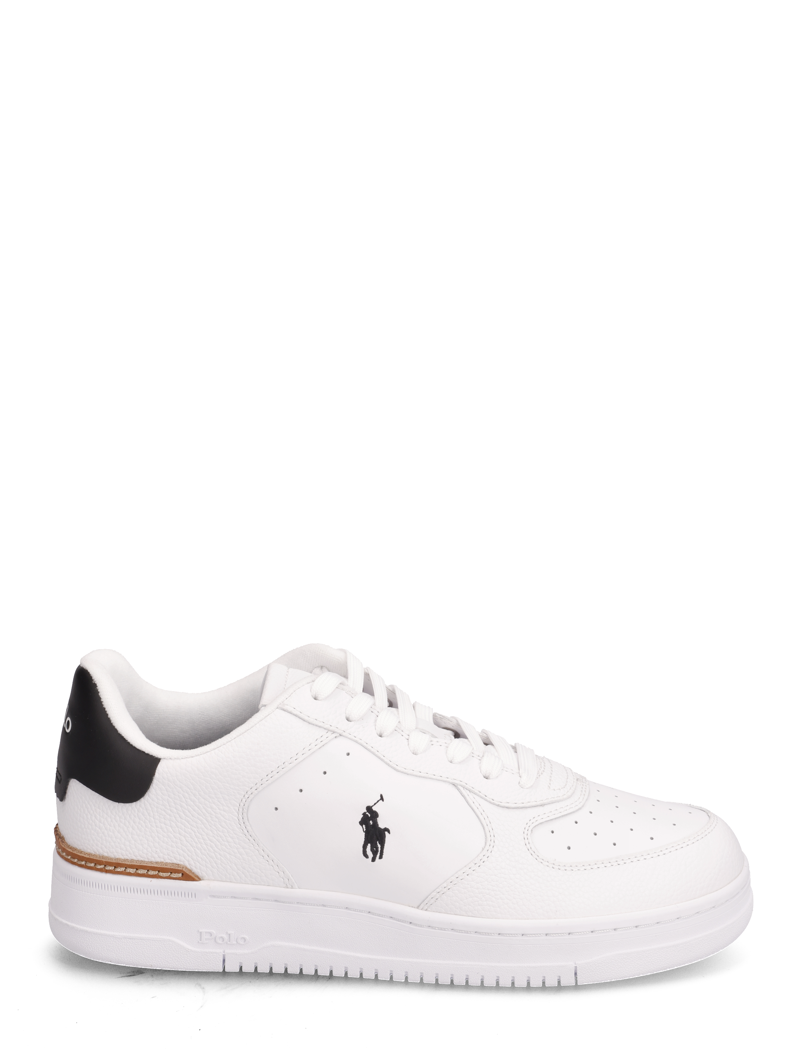Polo Ralph Lauren - Masters Court Leather Sneaker - lave sneakers - white/black pp - 1