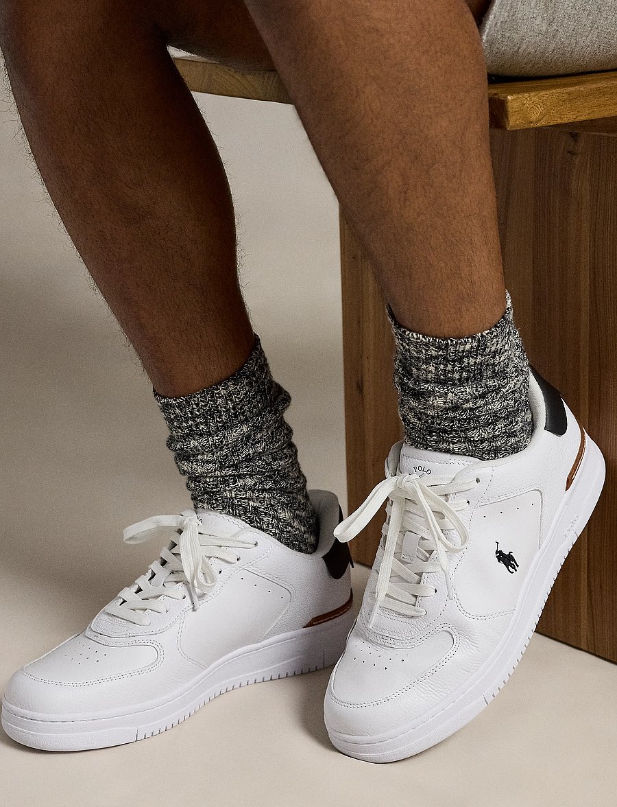 Polo Ralph Lauren - Masters Court Leather Sneaker - low-top sneaker - white/black pp - 5