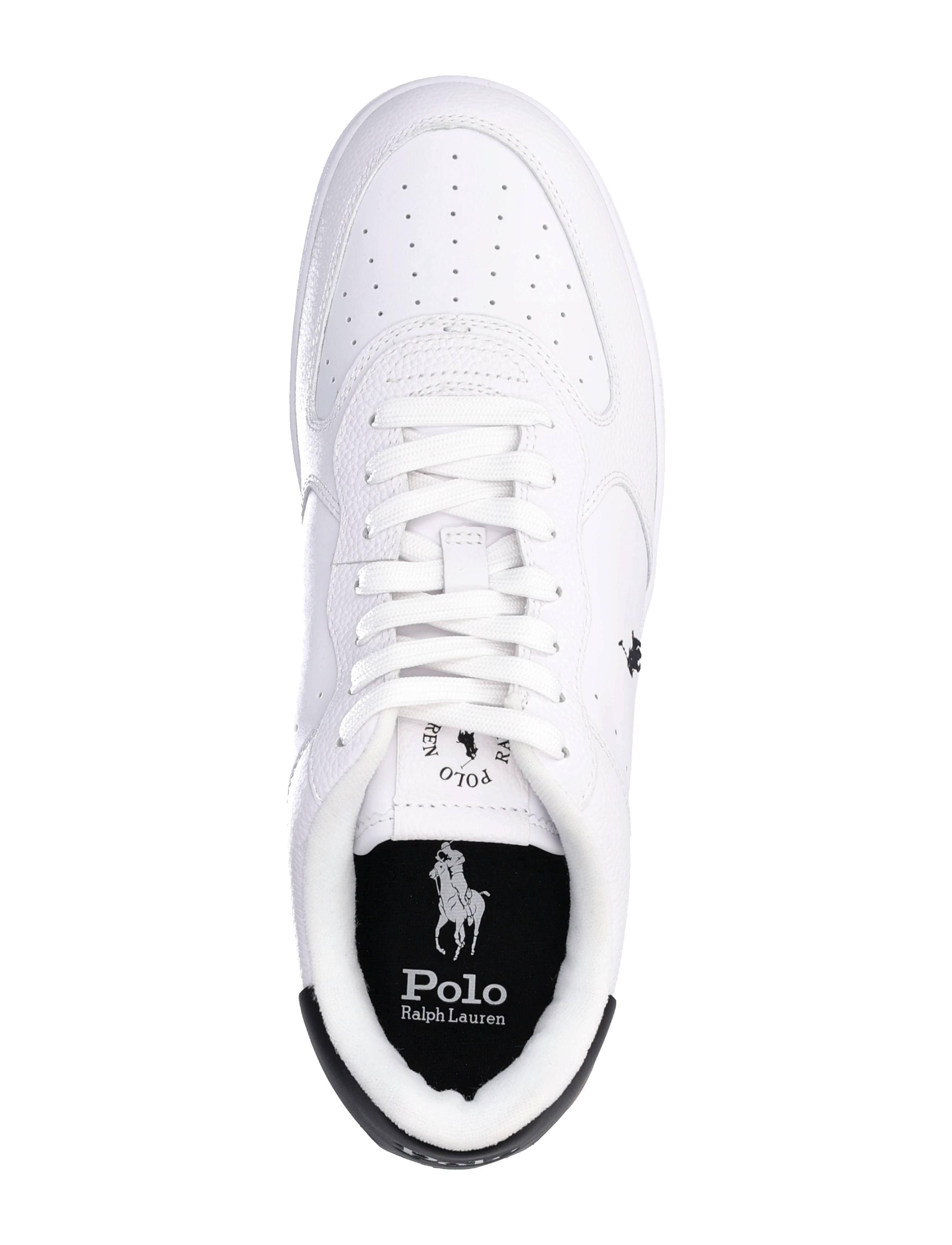 Polo Ralph Lauren - Masters Court Leather Sneaker - lave sneakers - white/black pp - 3
