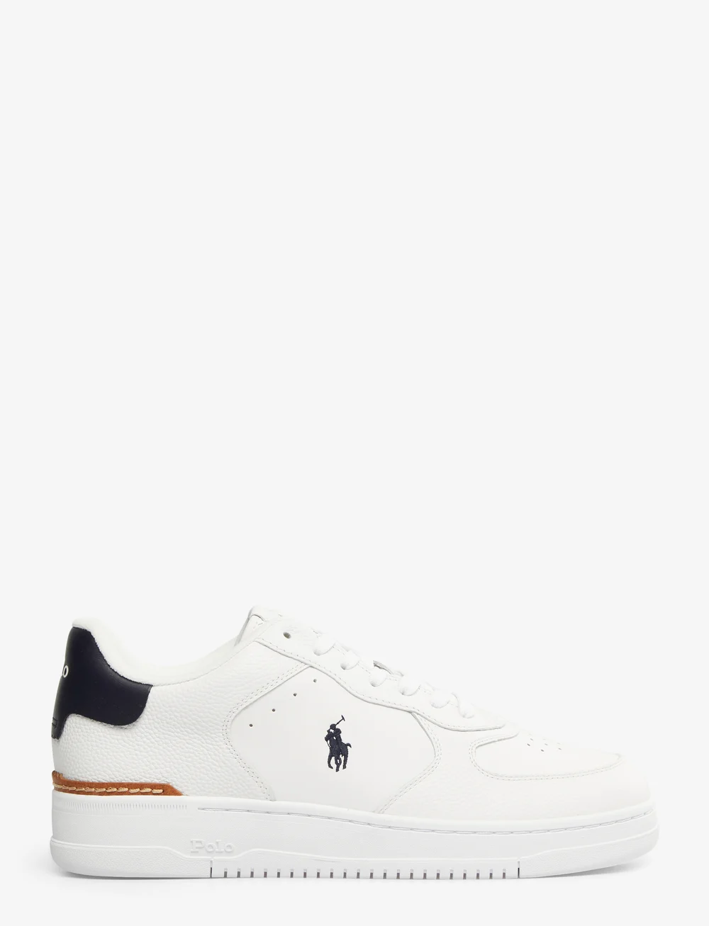 Polo Ralph Lauren - Masters Court Leather Sneaker - niedriger schnitt - white/navy pp - 1