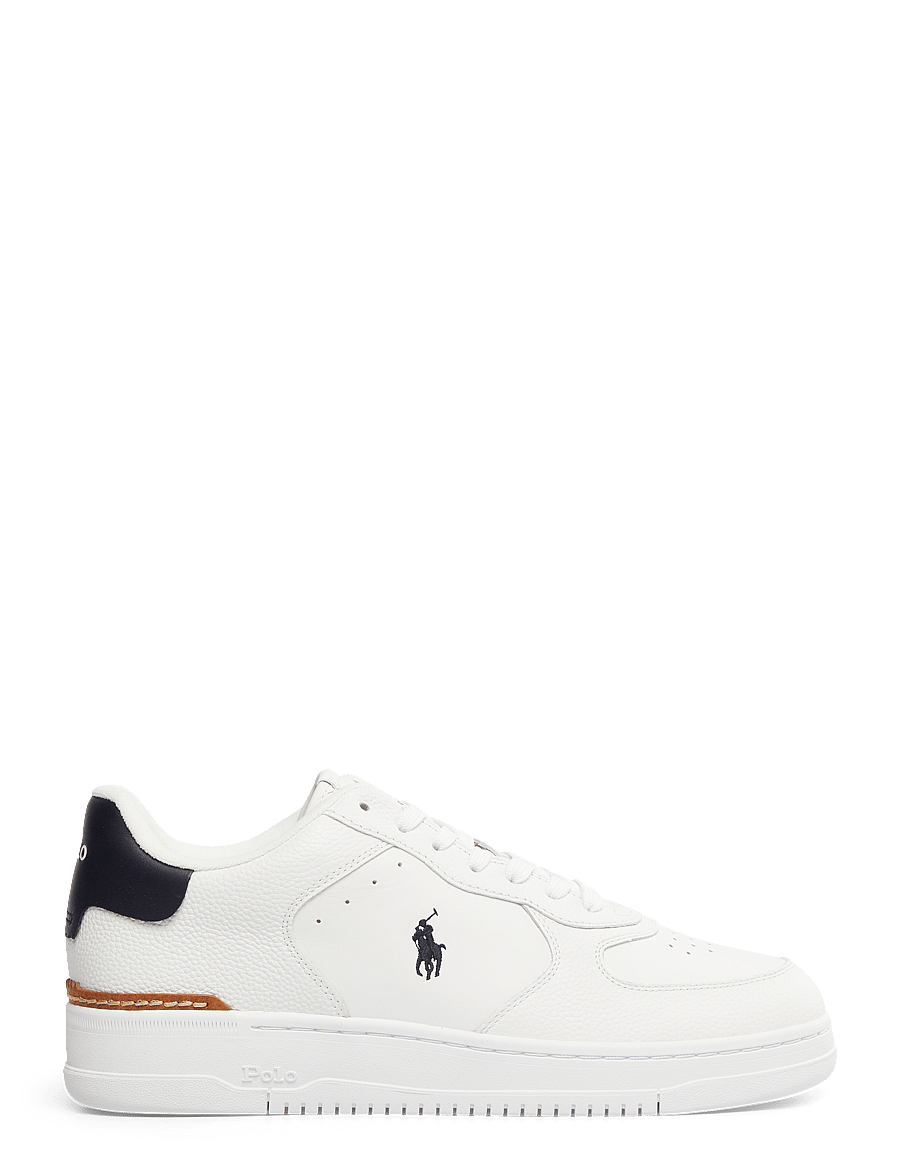 Polo Ralph Lauren - Masters Court Leather Sneaker - niedriger schnitt - white/navy pp - 0