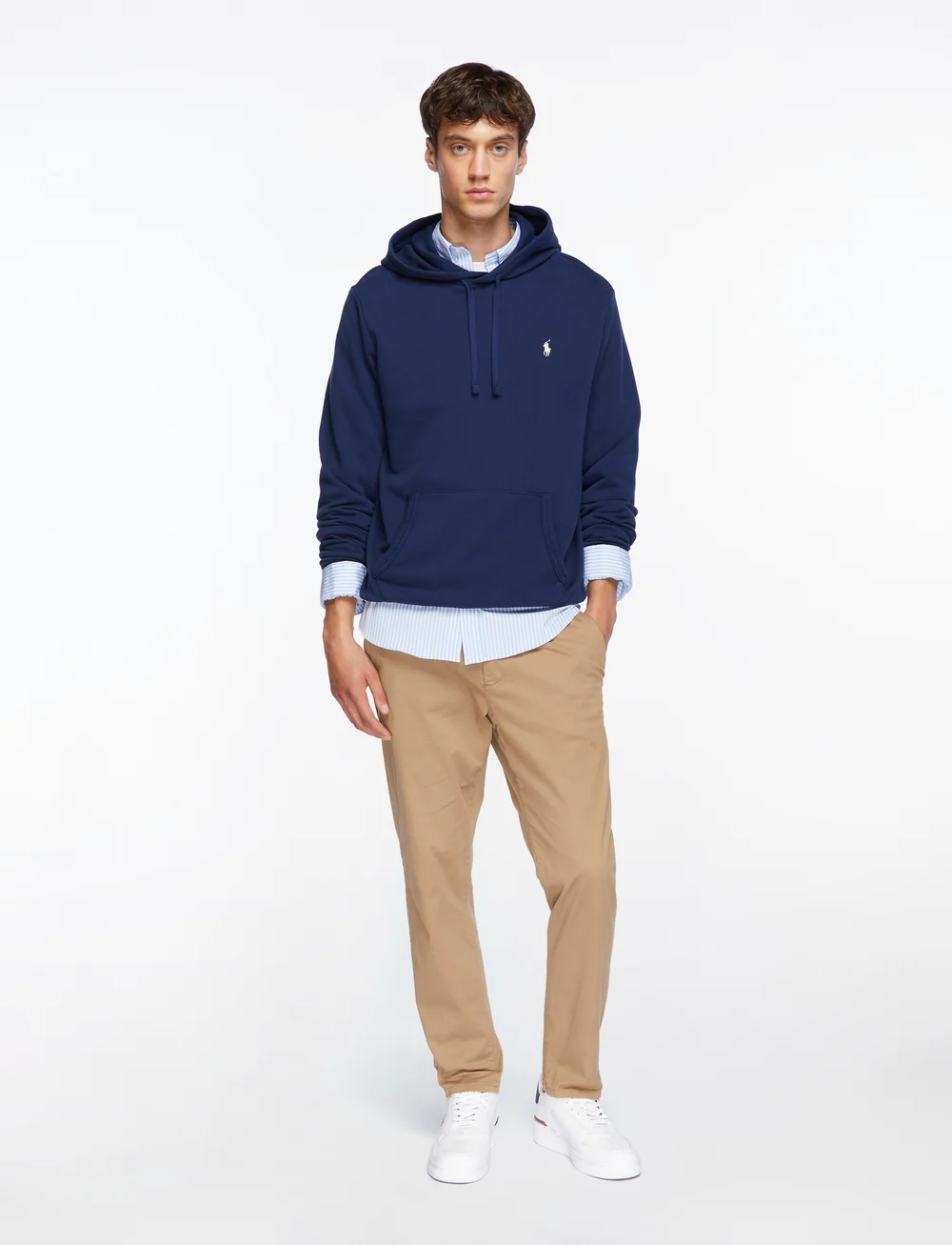 Polo Ralph Lauren - Masters Court Leather Sneaker - niedriger schnitt - white/navy pp - 2