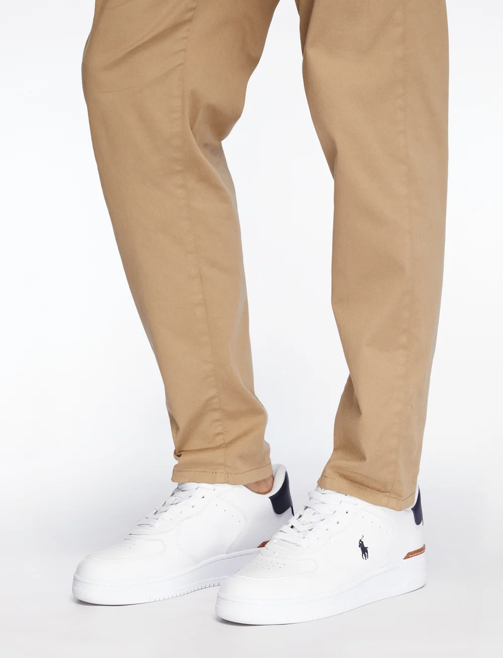 Polo Ralph Lauren - Masters Court Leather Sneaker - niedriger schnitt - white/navy pp - 0