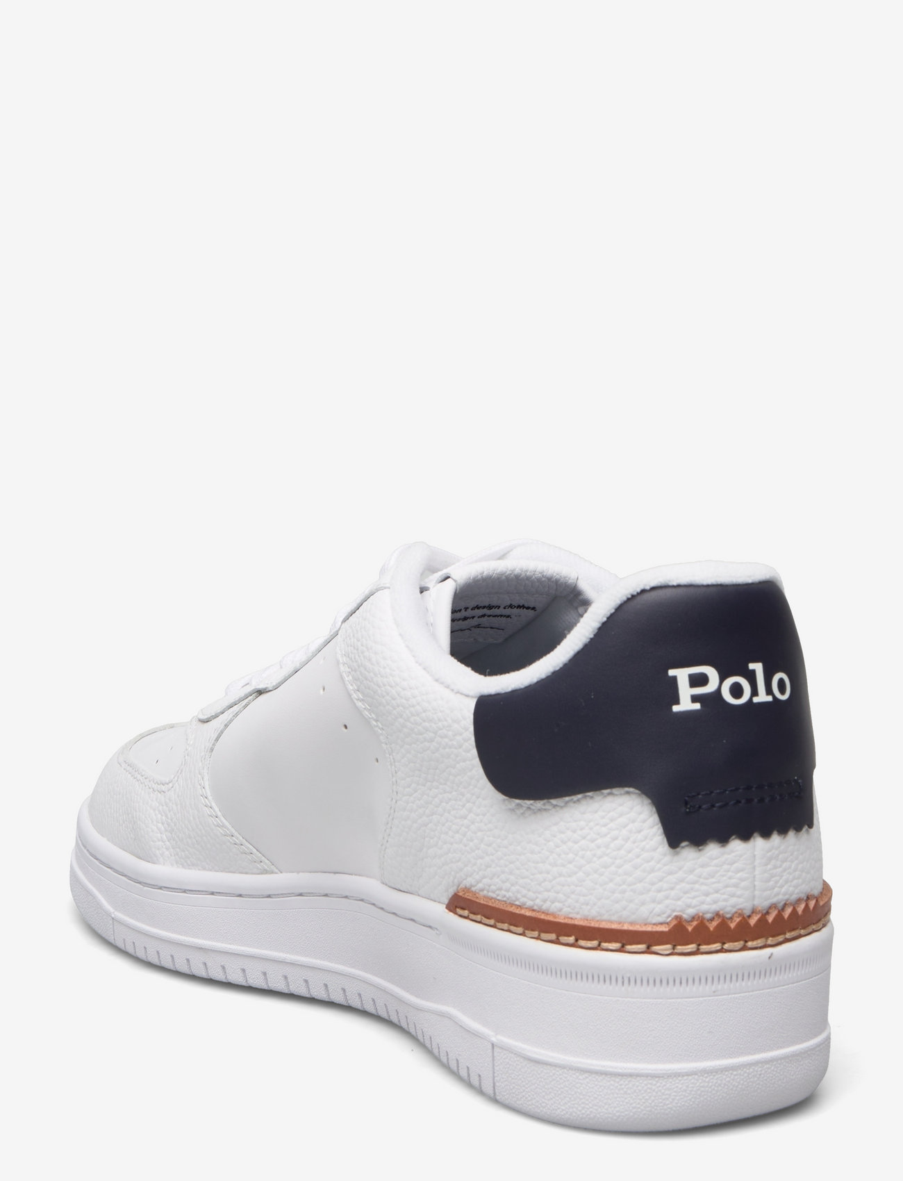 Polo Ralph Lauren - Masters Court Leather Sneaker - madala säärega tossud - white/navy pp - 3