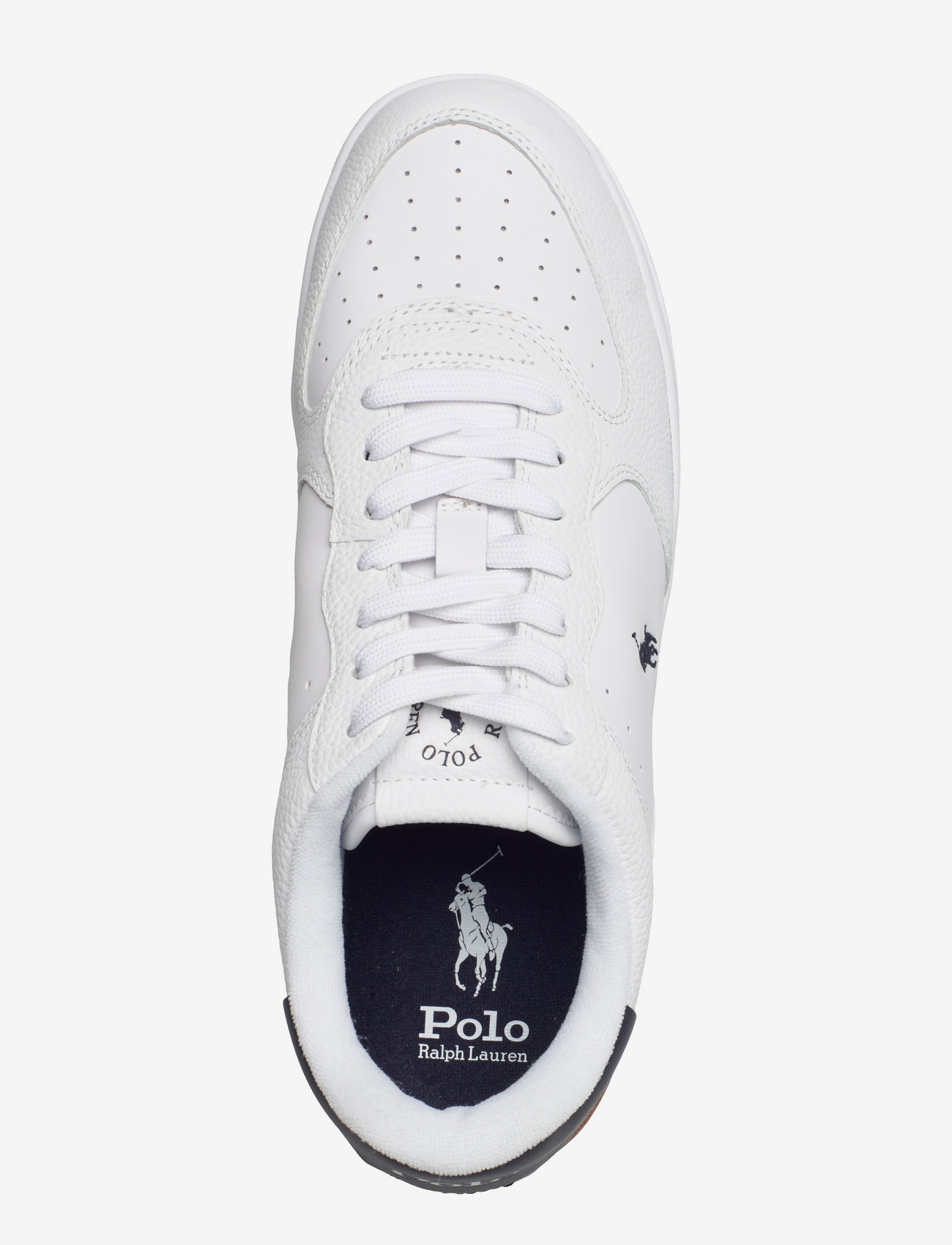 Polo Ralph Lauren - Masters Court Leather Sneaker - madala säärega tossud - white/navy pp - 4