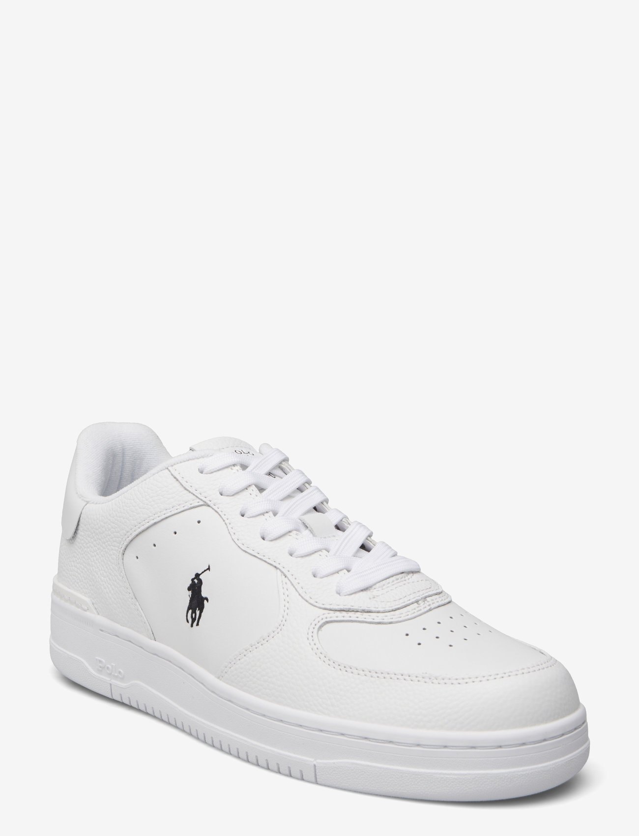 Polo Ralph Lauren - Masters Court Leather Sneaker - niedriger schnitt - white/white/black - 0