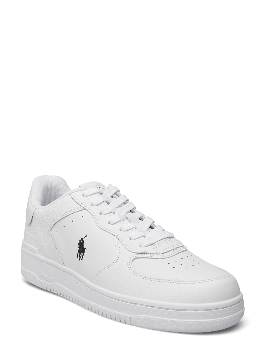 Polo Ralph Lauren - SMOOTH/GRNY LTH-MASTERS CRT-SK-LTL - baskets basses - white/white/black - 0