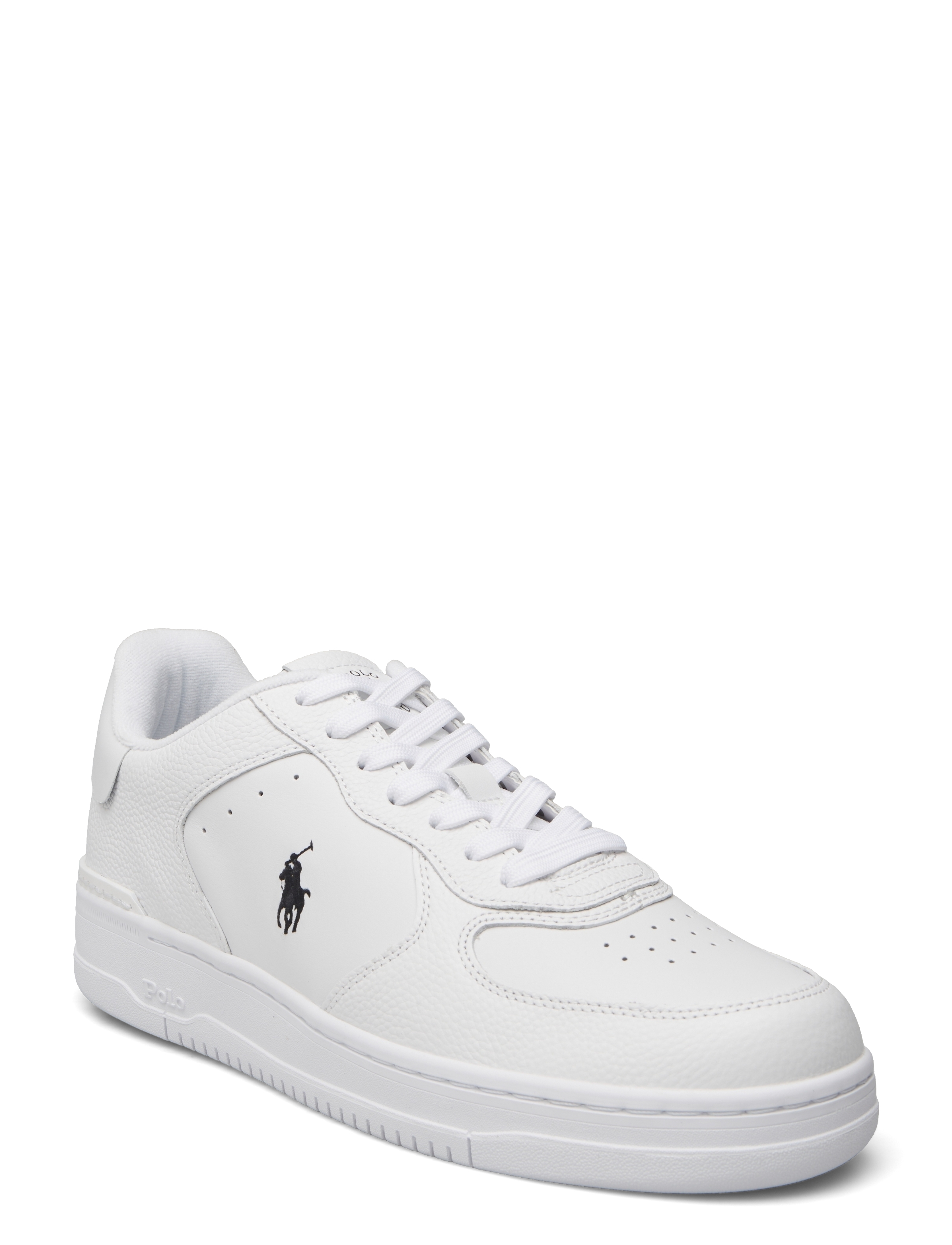 Polo Ralph Lauren - SMOOTH/GRNY LTH-MASTERS CRT-SK-LTL - lave sneakers - white/white/black - 0