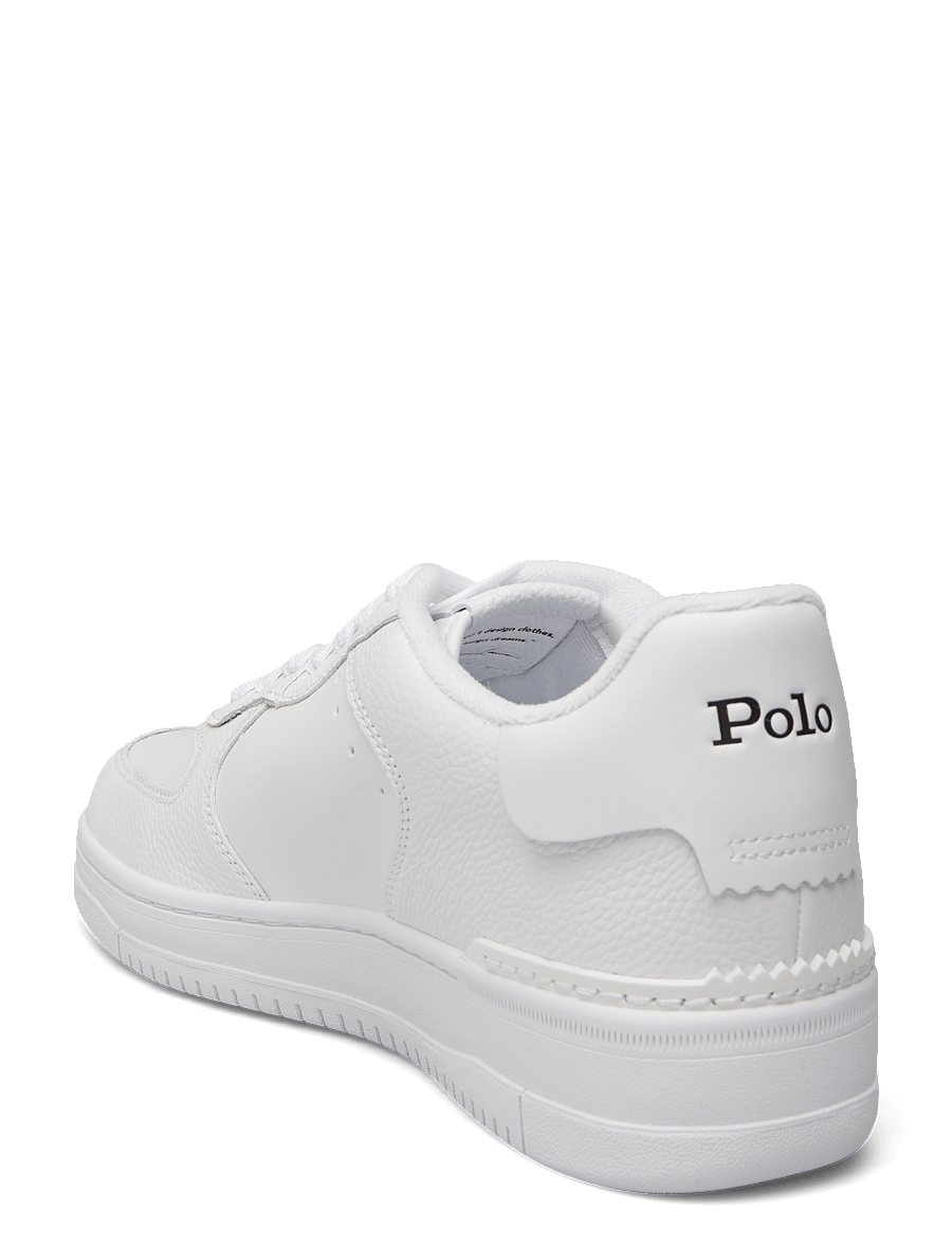 Polo Ralph Lauren - SMOOTH/GRNY LTH-MASTERS CRT-SK-LTL - baskets basses - white/white/black - 2