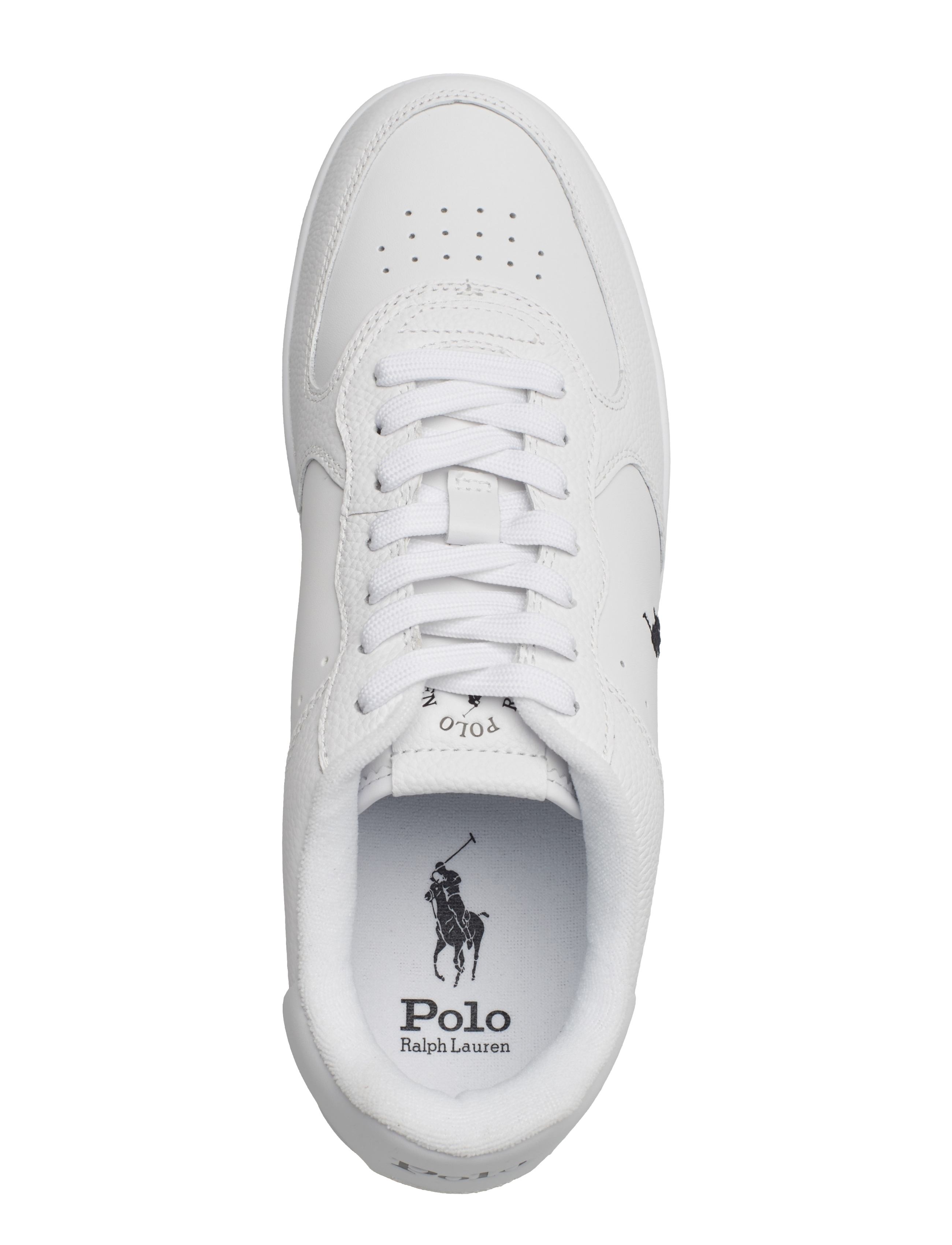 Polo Ralph Lauren - Masters Court Leather Sneaker - lave sneakers - white/white/black - 3