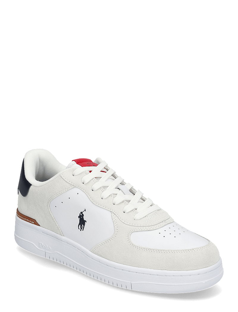 Polo Ralph Lauren - Masters Court Suede-Leather Sneaker - tennised - white/navy/red - 0
