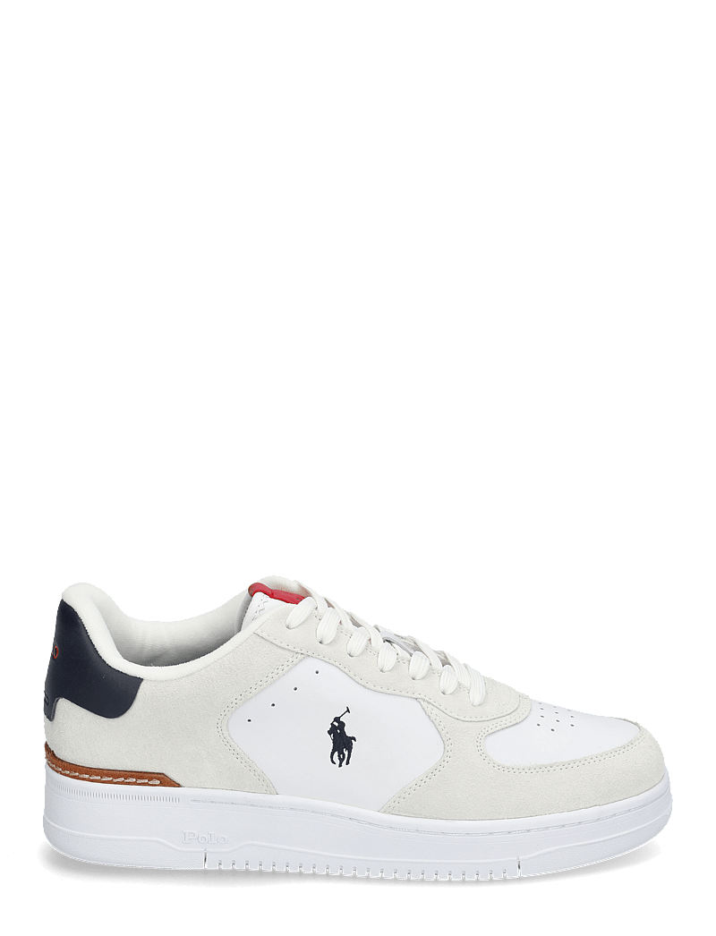Polo Ralph Lauren - Masters Court Suede-Leather Sneaker - tennised - white/navy/red - 1