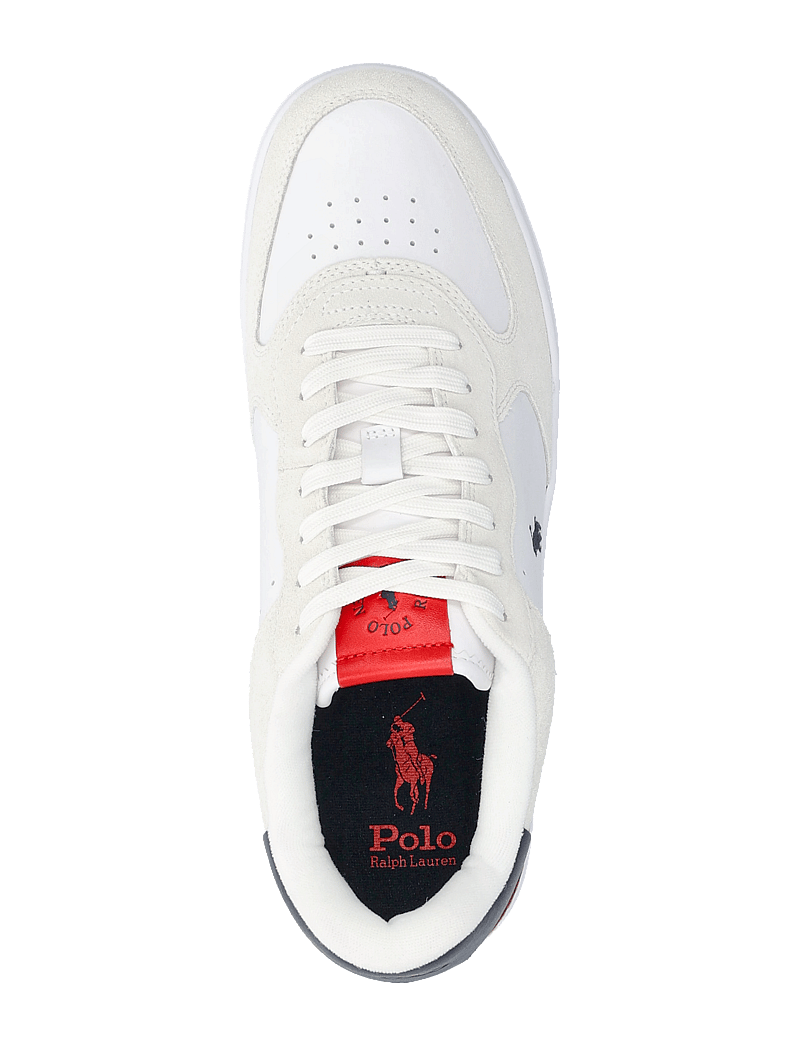 Polo Ralph Lauren - Masters Court Suede-Leather Sneaker - tennised - white/navy/red - 3
