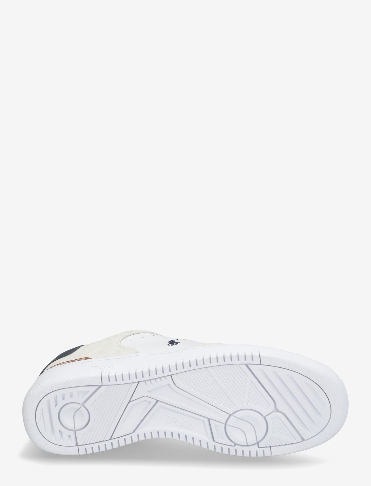 Polo Ralph Lauren - Masters Court Suede-Leather Sneaker - låga sneakers - white/navy/red - 4