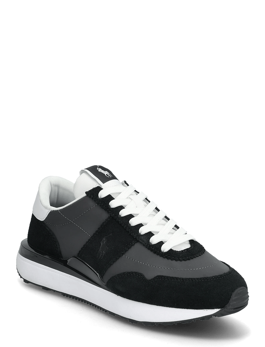 Polo Ralph Lauren - Train 89 Suede-Paneled Sneaker - niedriger schnitt - reflective - blac - 0