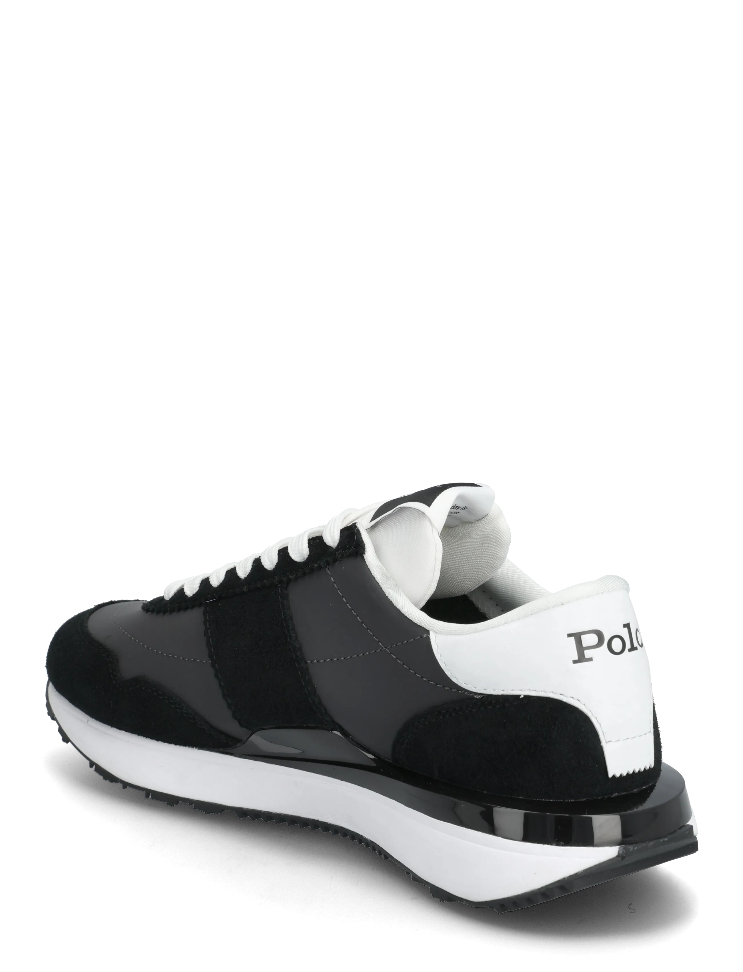 Polo Ralph Lauren - Train 89 Suede-Paneled Sneaker - lave sneakers - reflective - blac - 2