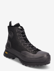 Armin Waxed Twill Sneaker Boot - BLACK