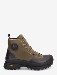 Polo Ralph Lauren - Armin Waxed Twill Sneaker Boot - ar paaugstinātu potītes daļu - canopy olive - 1