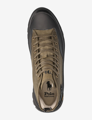 Polo Ralph Lauren - Armin Waxed Twill Sneaker Boot - ar paaugstinātu potītes daļu - canopy olive - 3