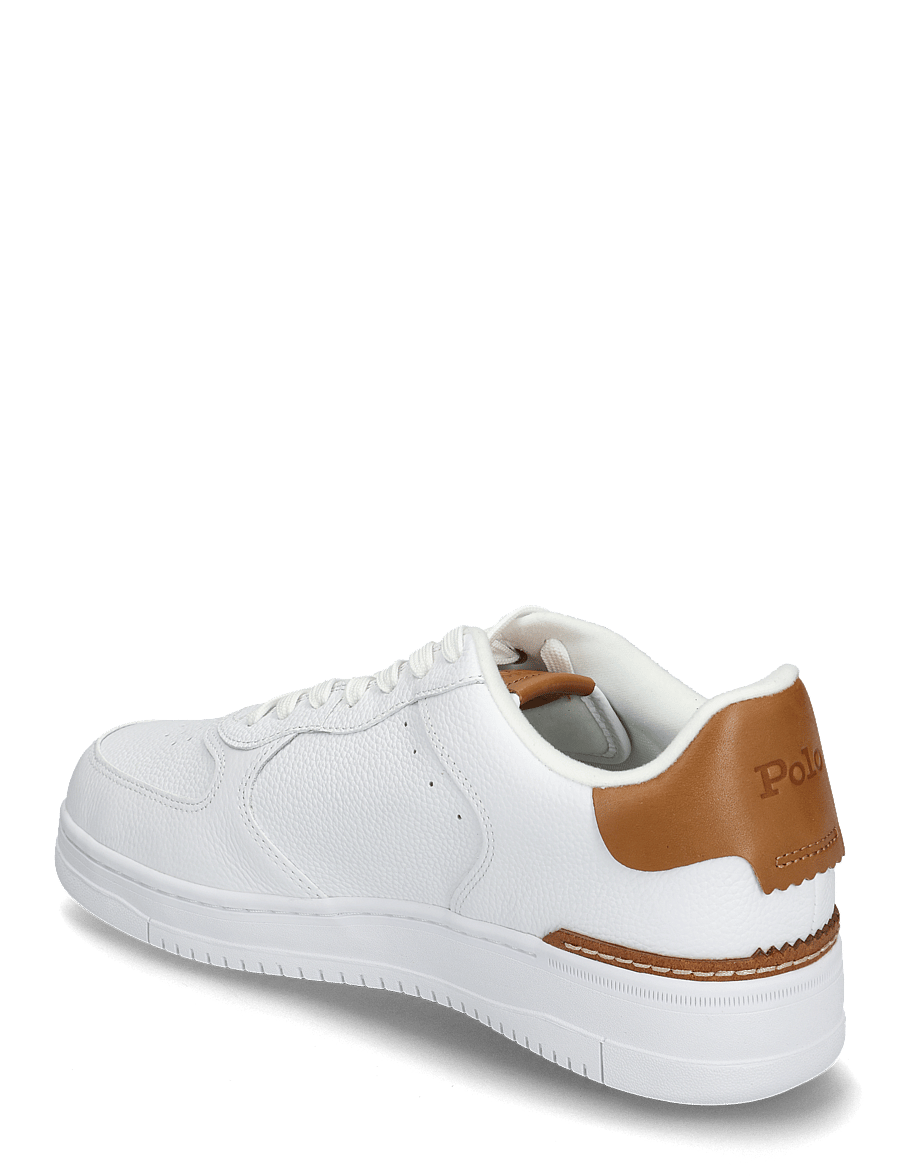 Polo Ralph Lauren - TUMBLED LEATHER-MASTERS CRT-SK-LTL - niedriger schnitt - white/tan multi p - 2