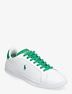 Heritage Court II Leather Sneaker - WHITE/GREEN