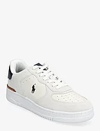 Masters Court Leather-Suede Sneaker - BIANCO/BLACK/NAVY