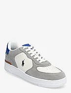 Masters Court Leather-Suede Sneaker - SOFT GREY/BLACK/R