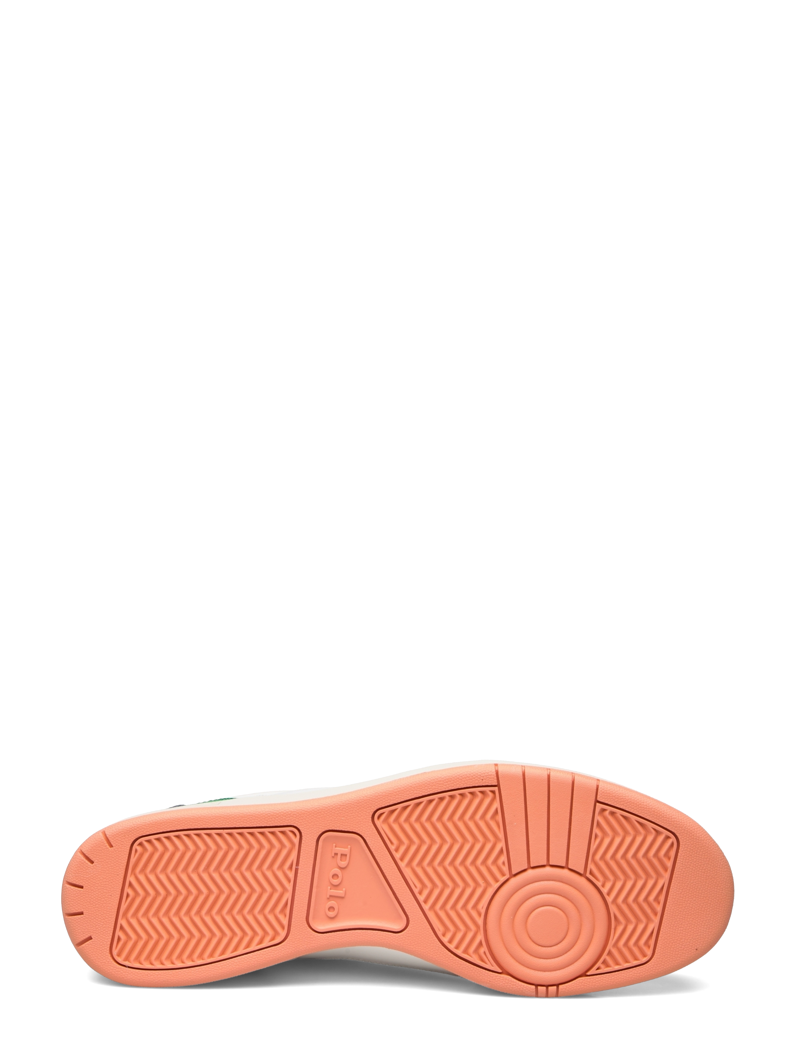 Polo Ralph Lauren - Court Sport Leather-Suede Sneaker - white/navy/orange - 4