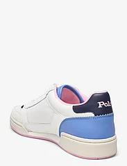 Polo Ralph Lauren - Court Sport Leather-Suede Sneaker - laag sneakers - white/navy/pink - 2