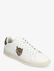 Polo Ralph Lauren - Heritage Court II Tiger Leather Sneaker - low tops - white/tiger head - 0