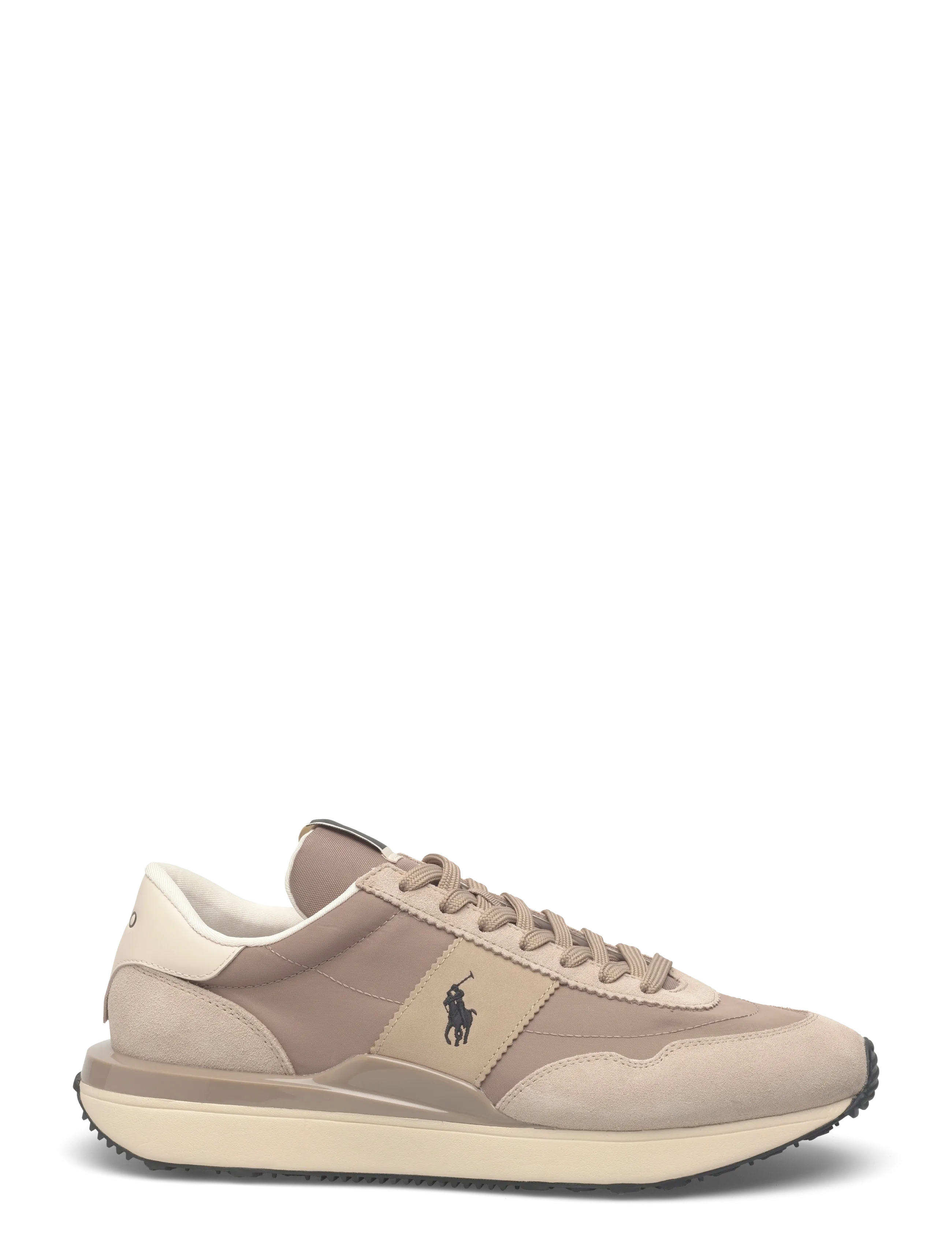 Polo Ralph Lauren - Train 89 Suede-Paneled Sneaker - lave sneakers - tonal milkshake - 1